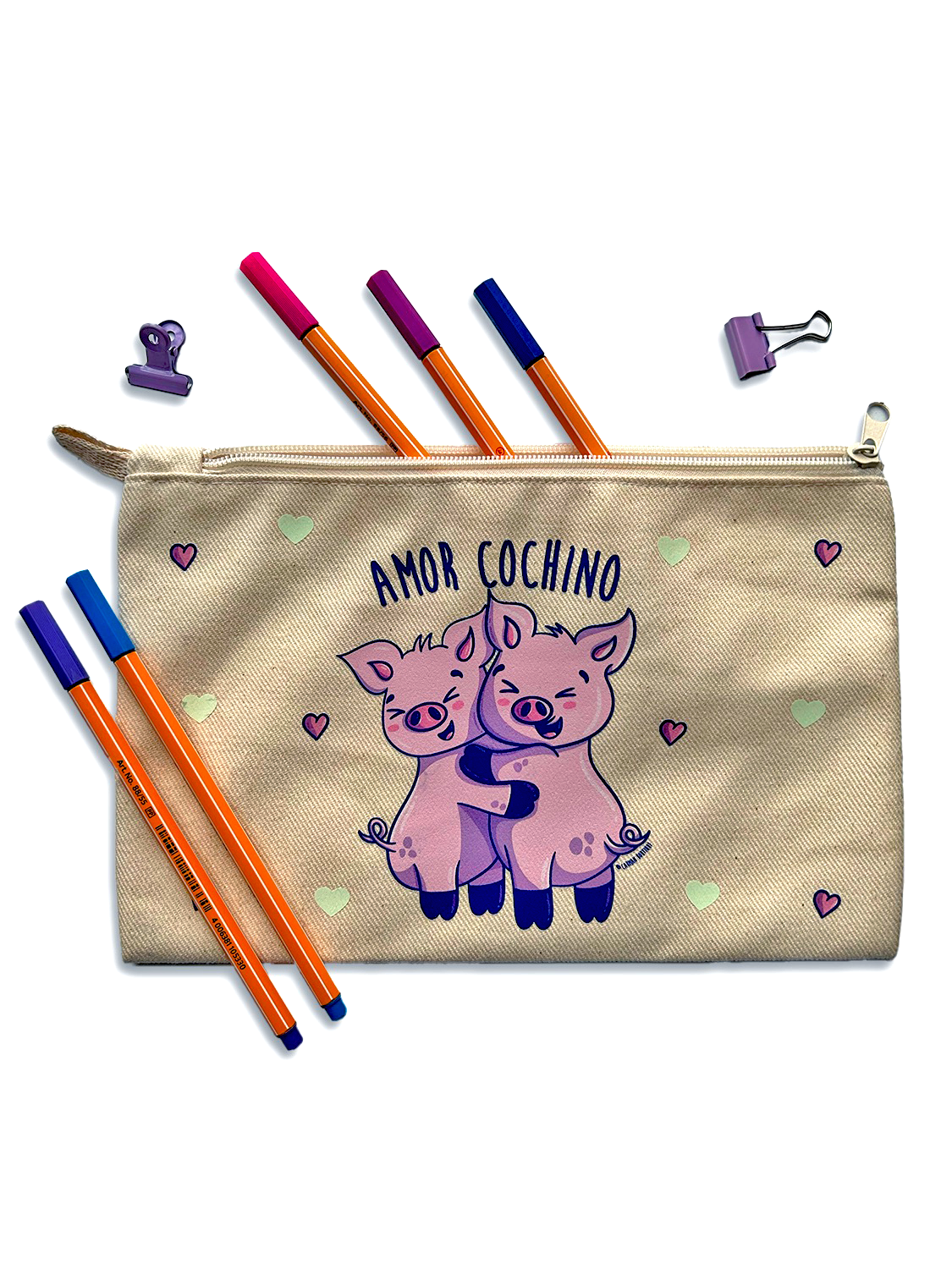 ESTUCHERA de “AMOR COCHINO”