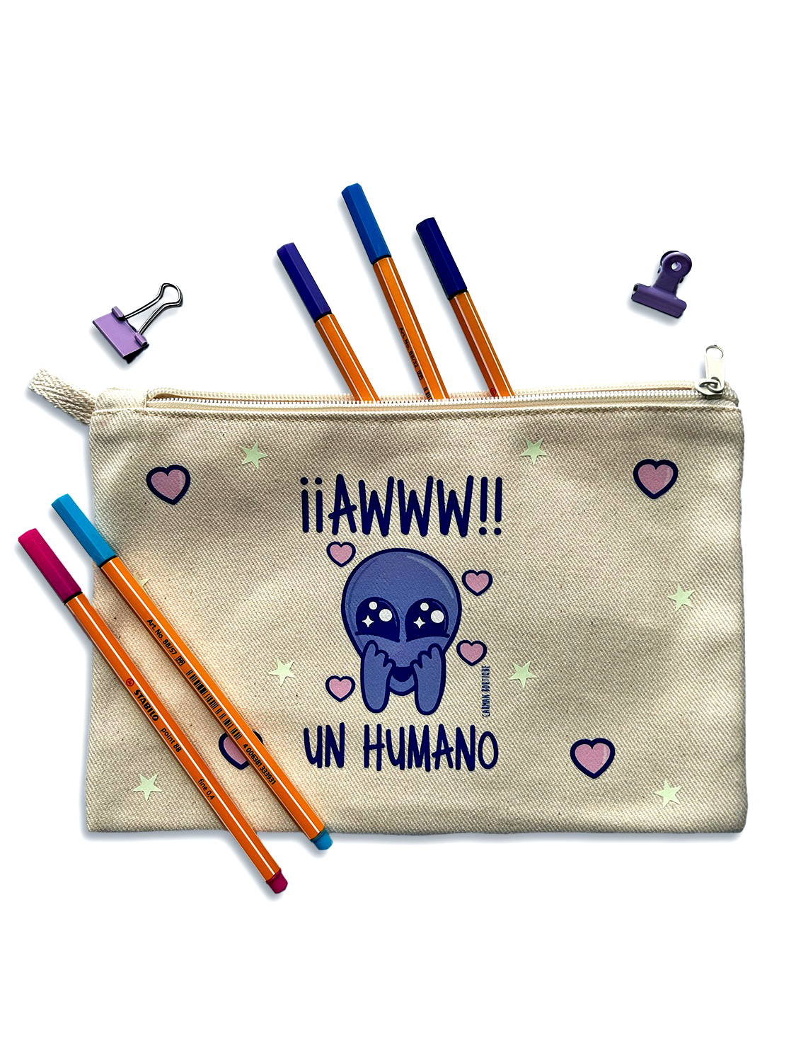 ESTUCHERA de “AWW HUMANO”