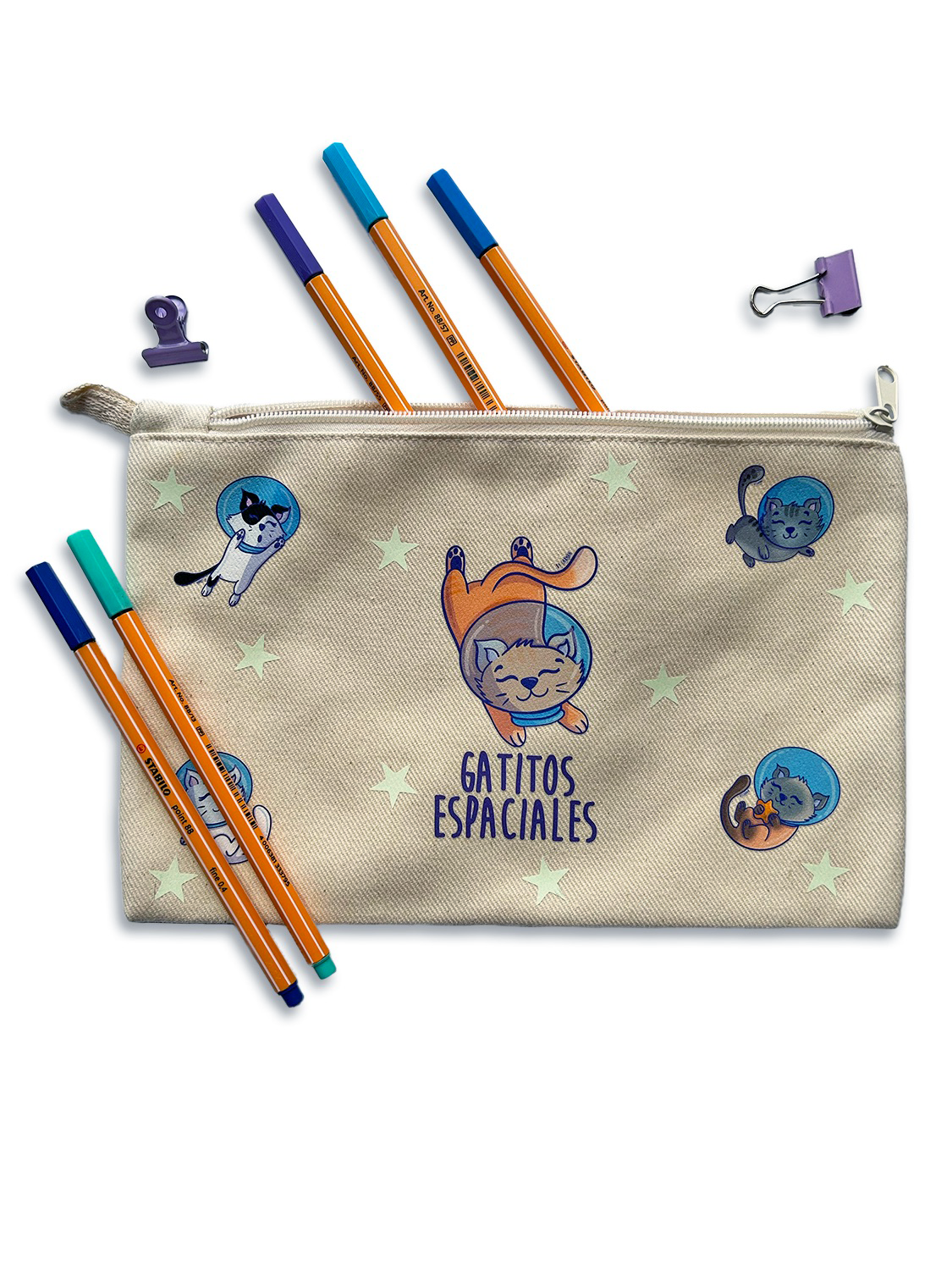 ESTUCHERA de “GATITOS ESPACIALES”