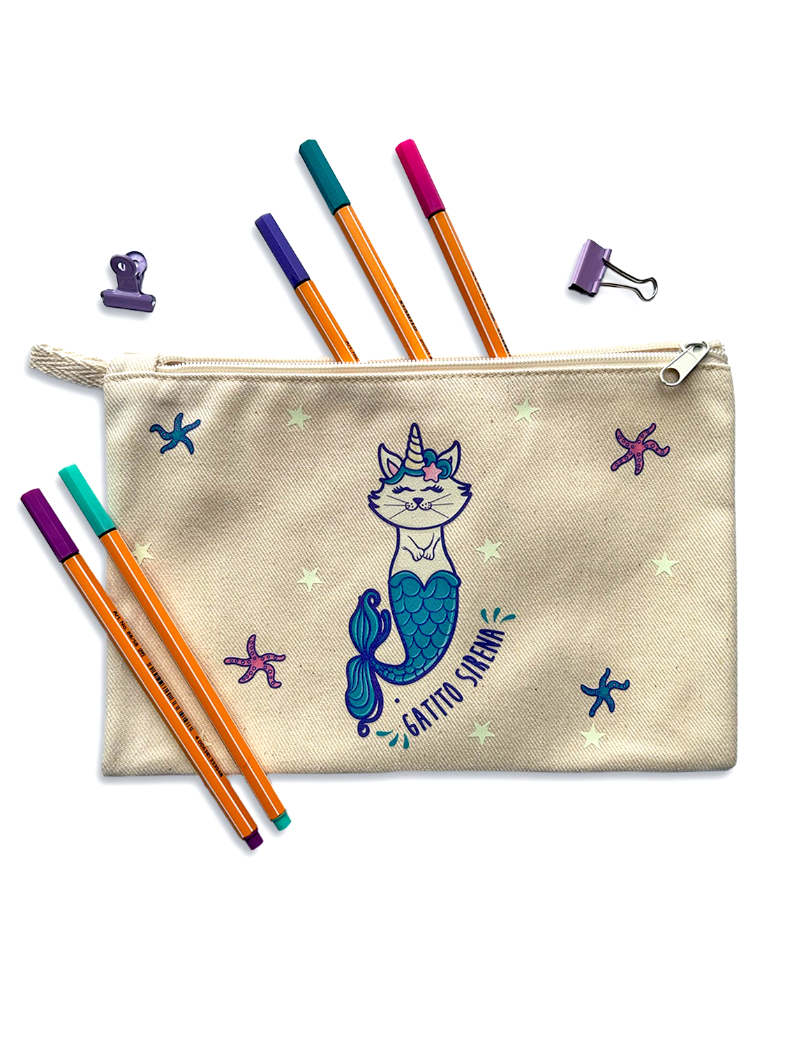 ESTUCHERA de “GATITO SIRENA”