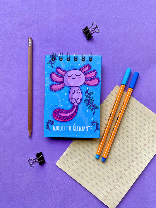 Libretita “AJOLOTITO RELAJANTE”