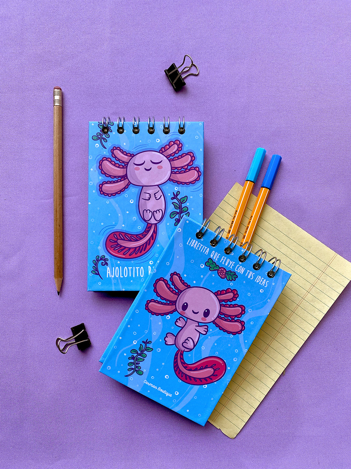 Libretita “AJOLOTITO RELAJANTE”