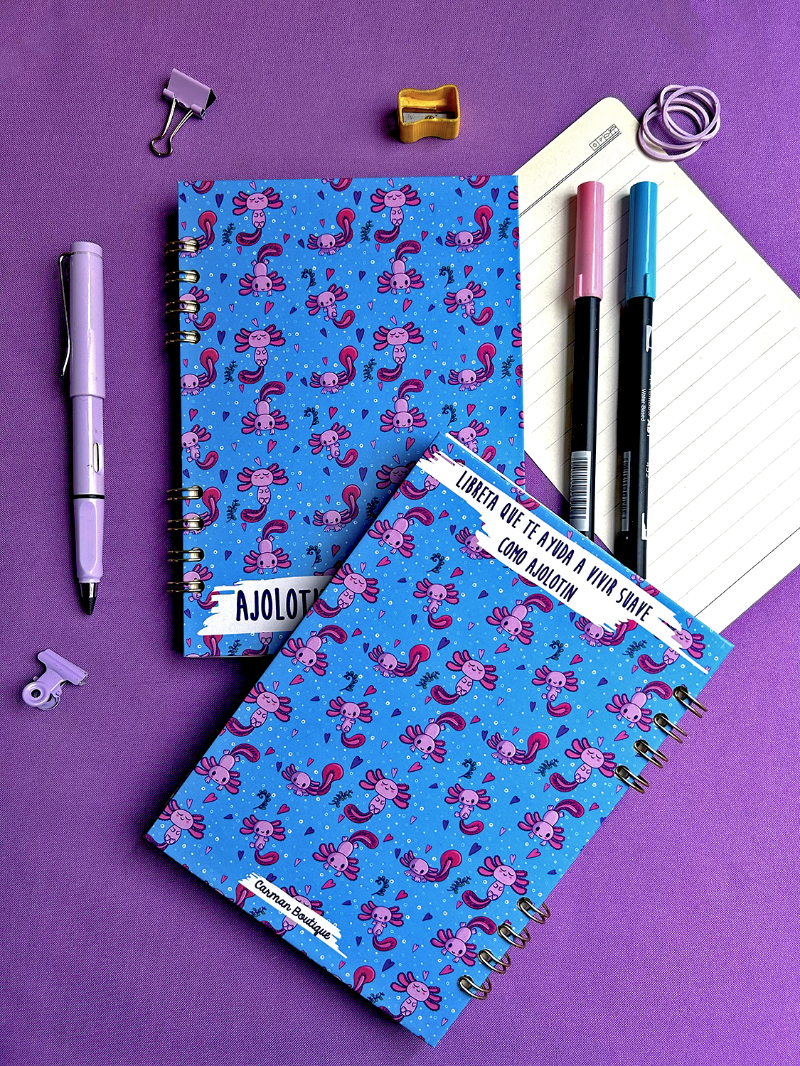 Libreta “AJOLOTES PATRÓN”