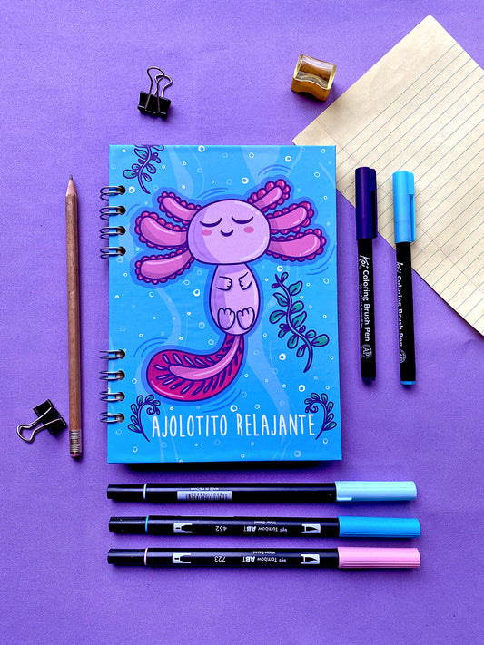 Libreta “AJOLOTITO RELAJANTE”