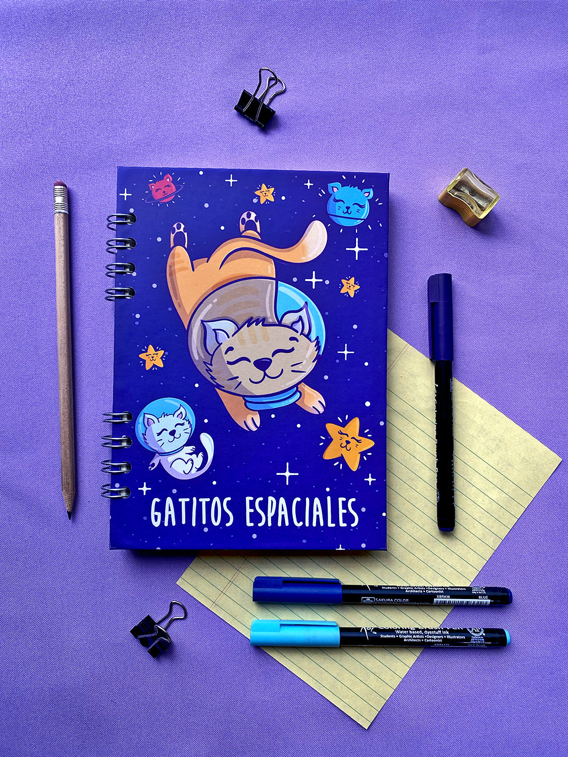 Libreta “GATITOS ESPACIALES”