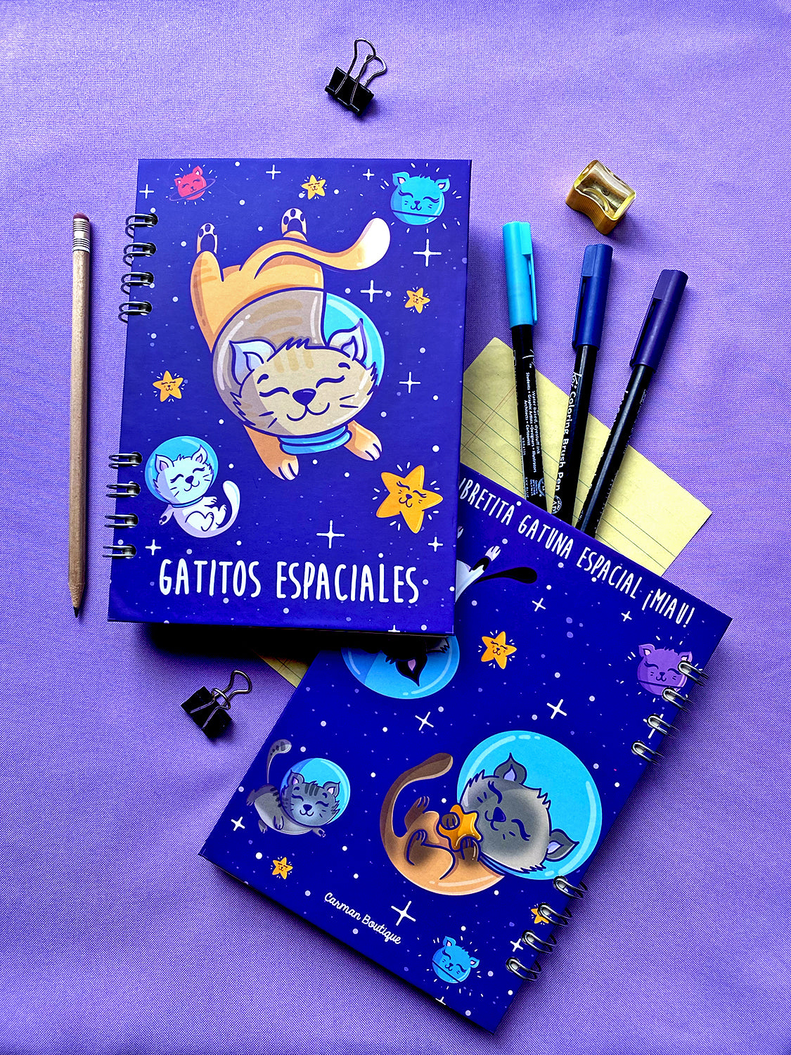 Libreta “GATITOS ESPACIALES”