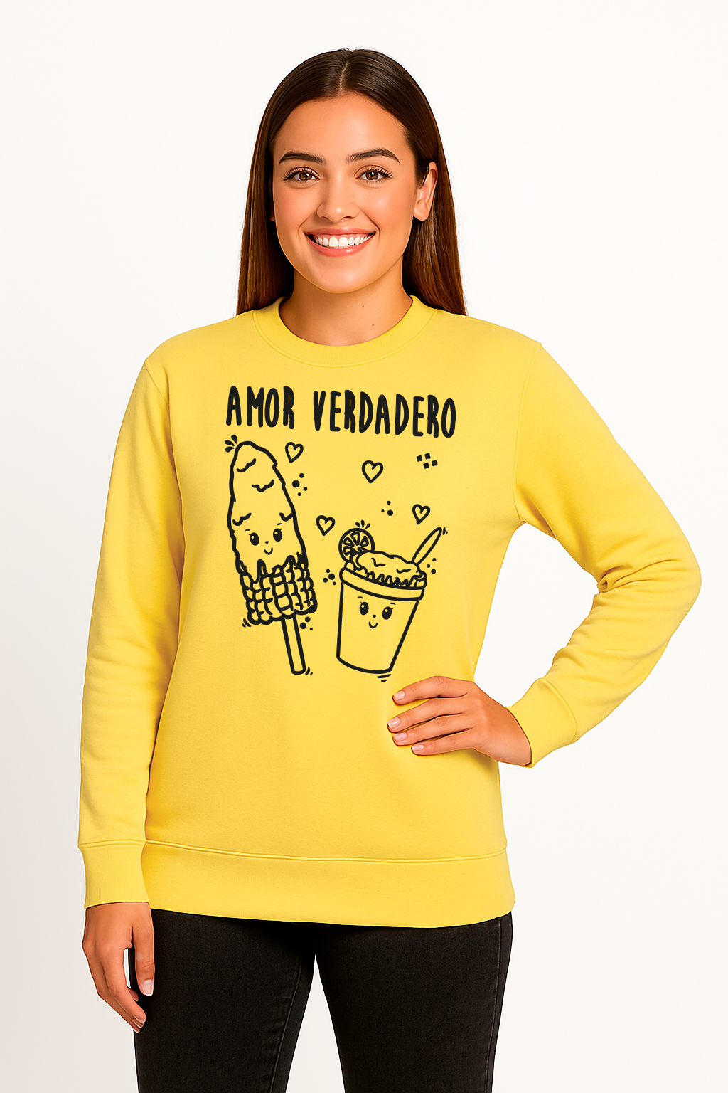 Sudadera Cuello Redondo “AMOR VERDADERO”